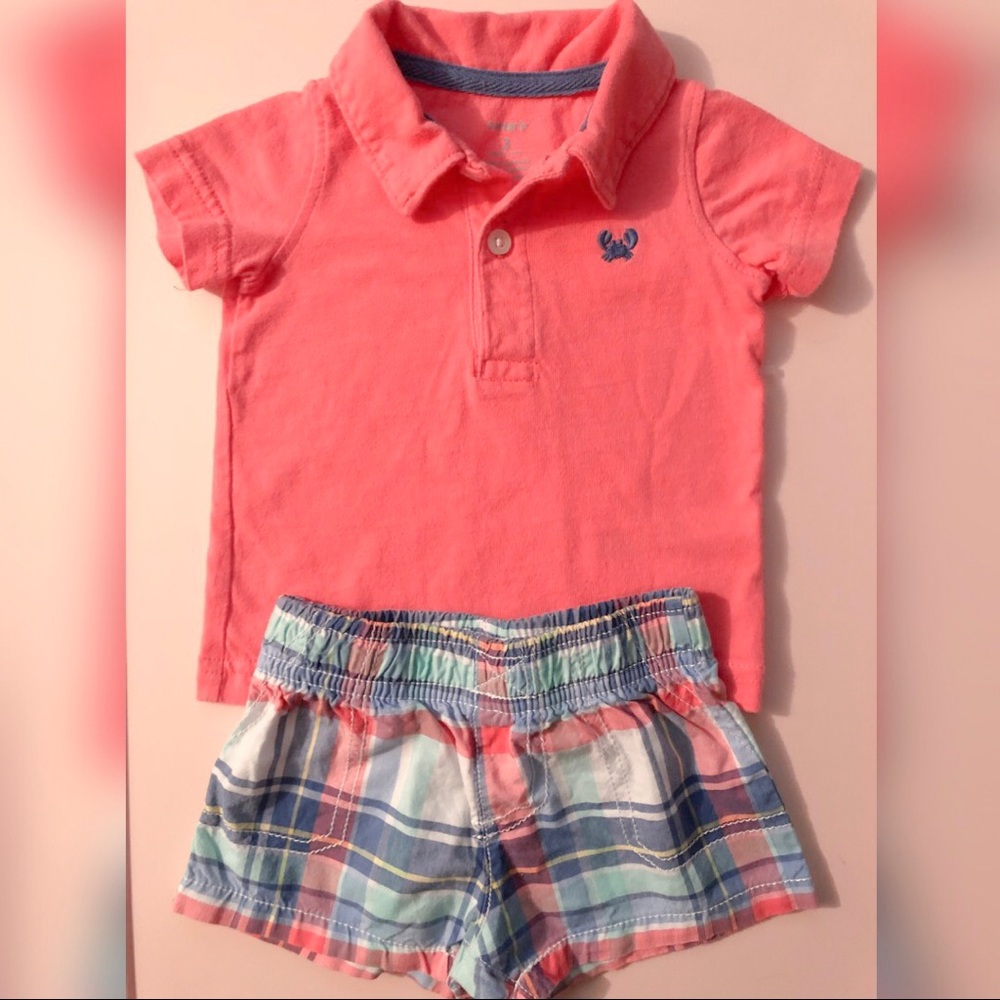 NWOT. Adorable 3M Boys polo Set